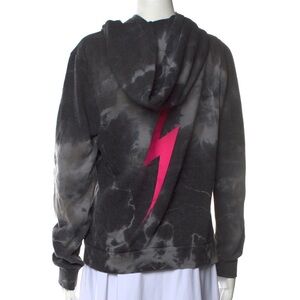 Excellent Condition Aviator Nation Grey Tie-Dye Zip Up Hoodie Sz Medium